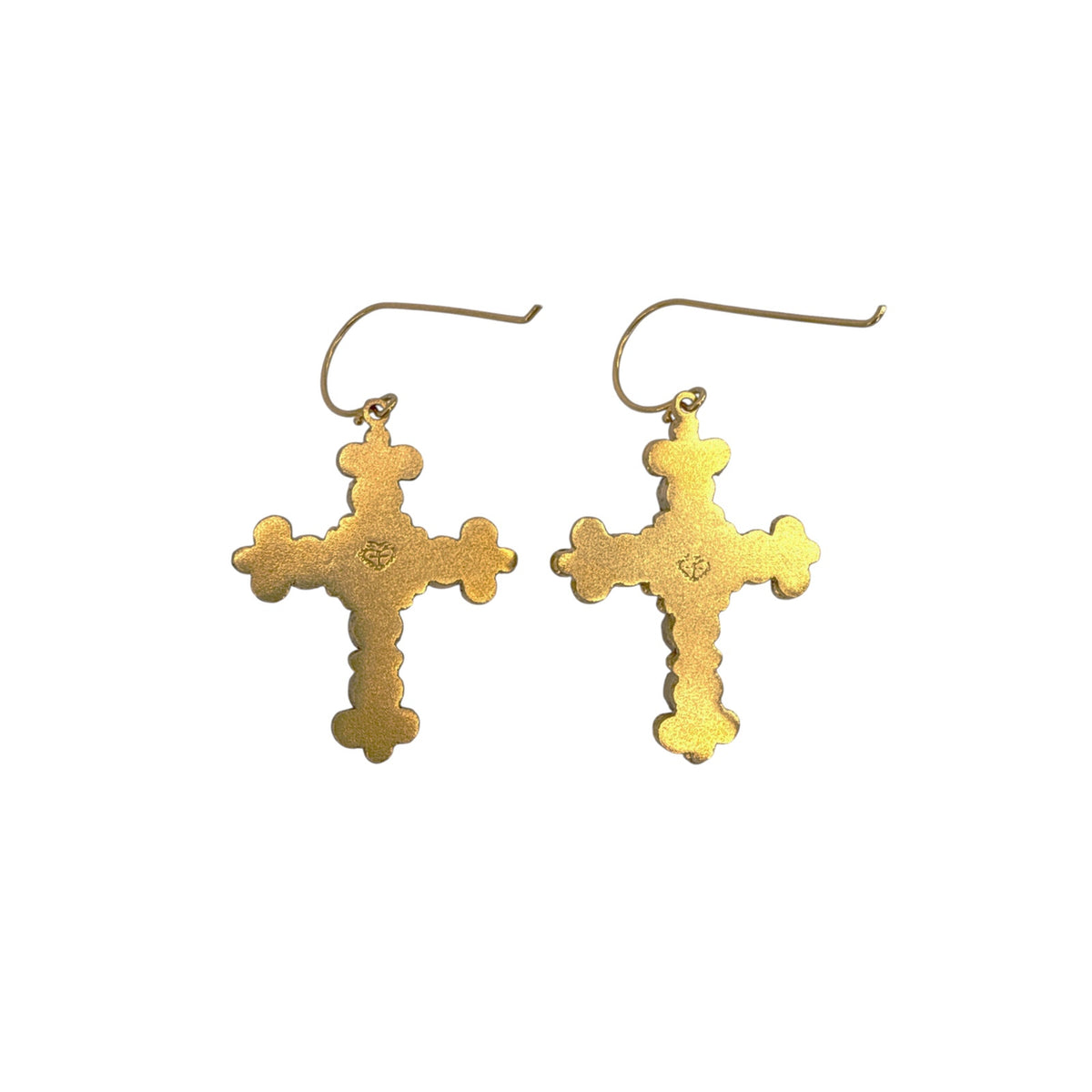 VIRGINS SAINTS & ANGELS VSA Addie Earrings Gold & Fuchsia Pink