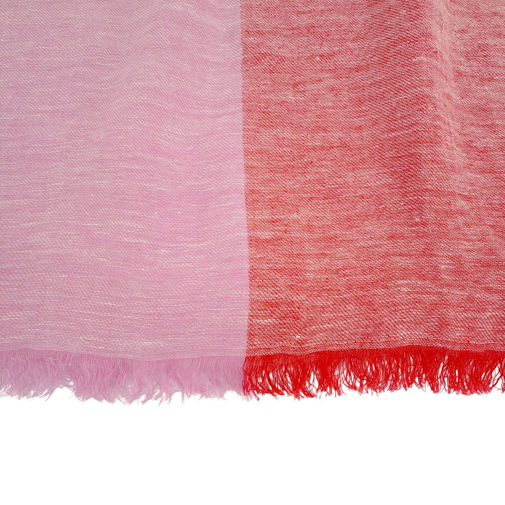 FAHERTY Colorblock Oblong Scarf in Fuchsia