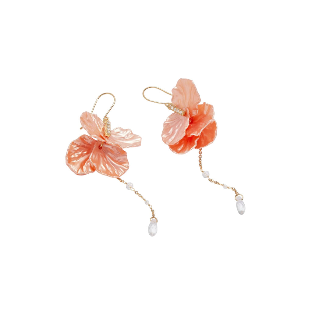 ALEX+ANI New York Botanical Garden Peony Petal Statement Earrings