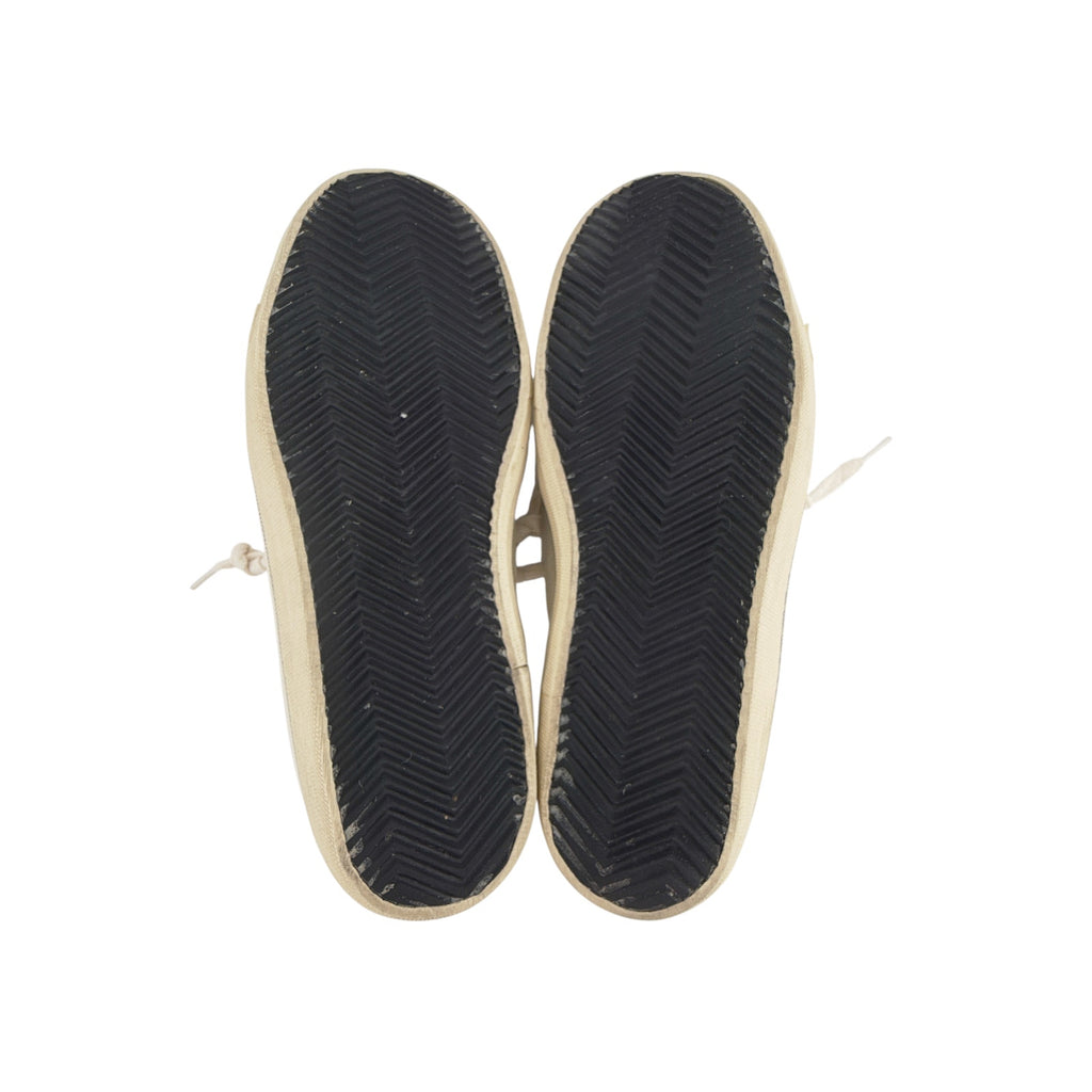GOLDEN GOOSE V-Star Canvas with Silver Glitter Star 37