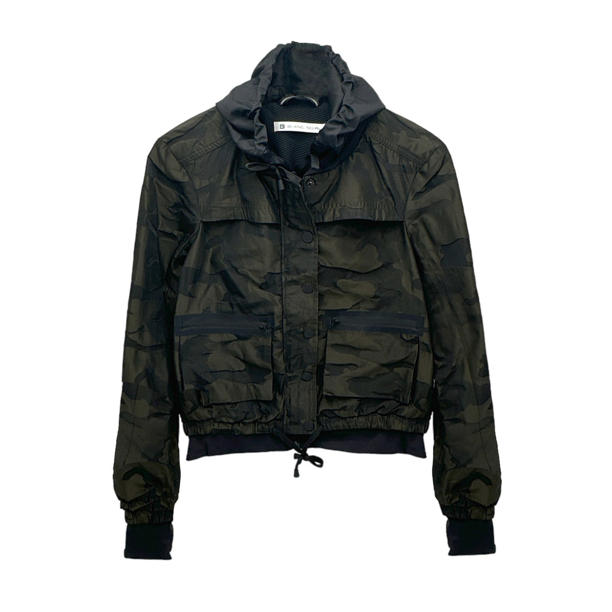 BLANC NOIR Skyfall Aviator Jacket in Olive Camo Size S