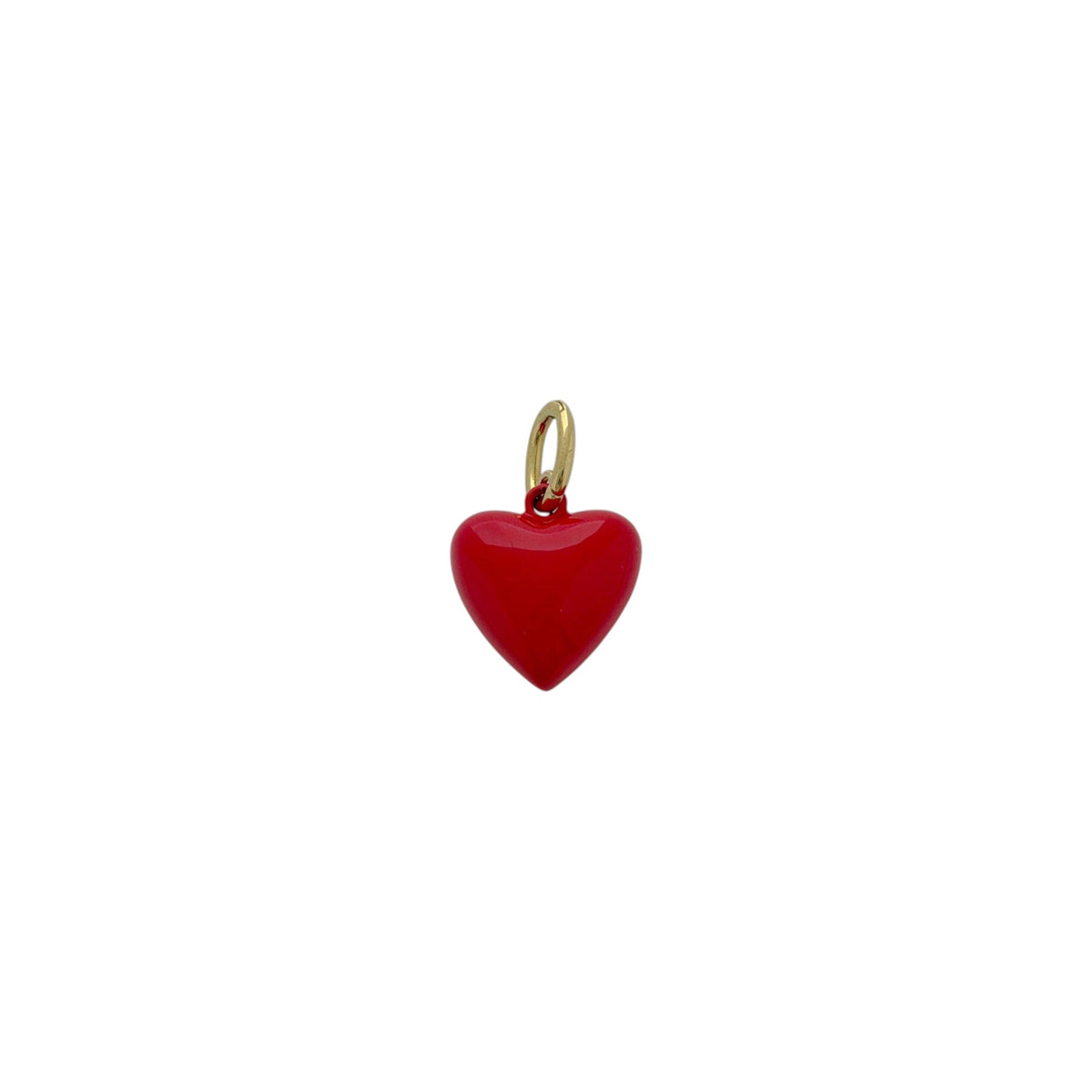 ROXANNE ASSOULIN The Mini Puffy Heart Charm in Red