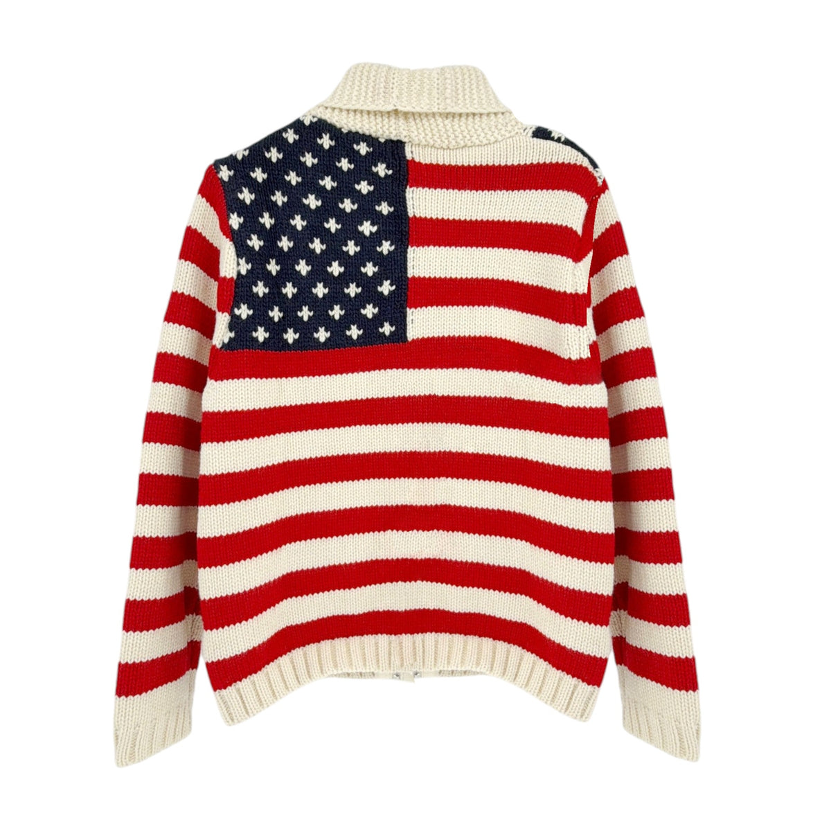 PINK PINEAPPLE Zip Varsity Flag Cardigan XS/S