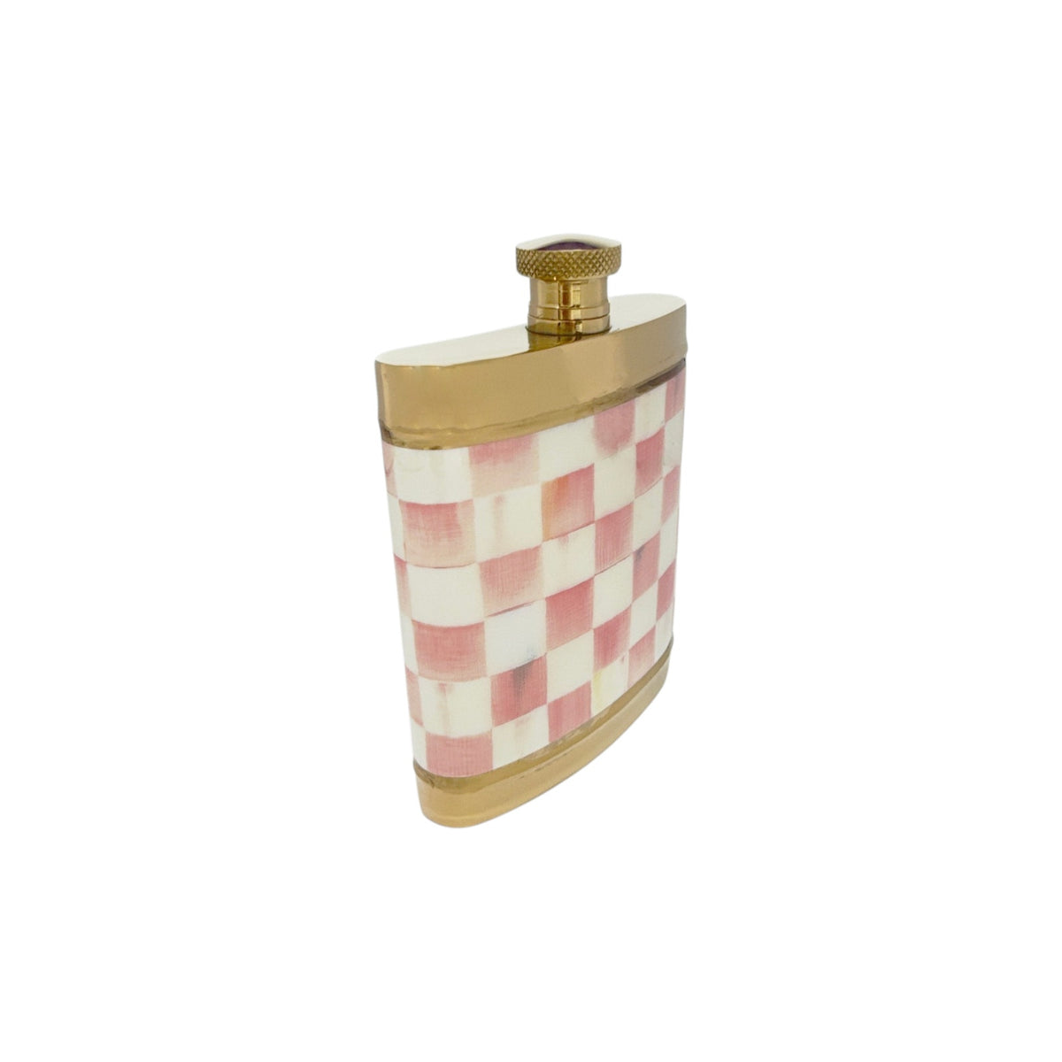MACKENZIE-CHILDS Rosy Check 3260 Flask