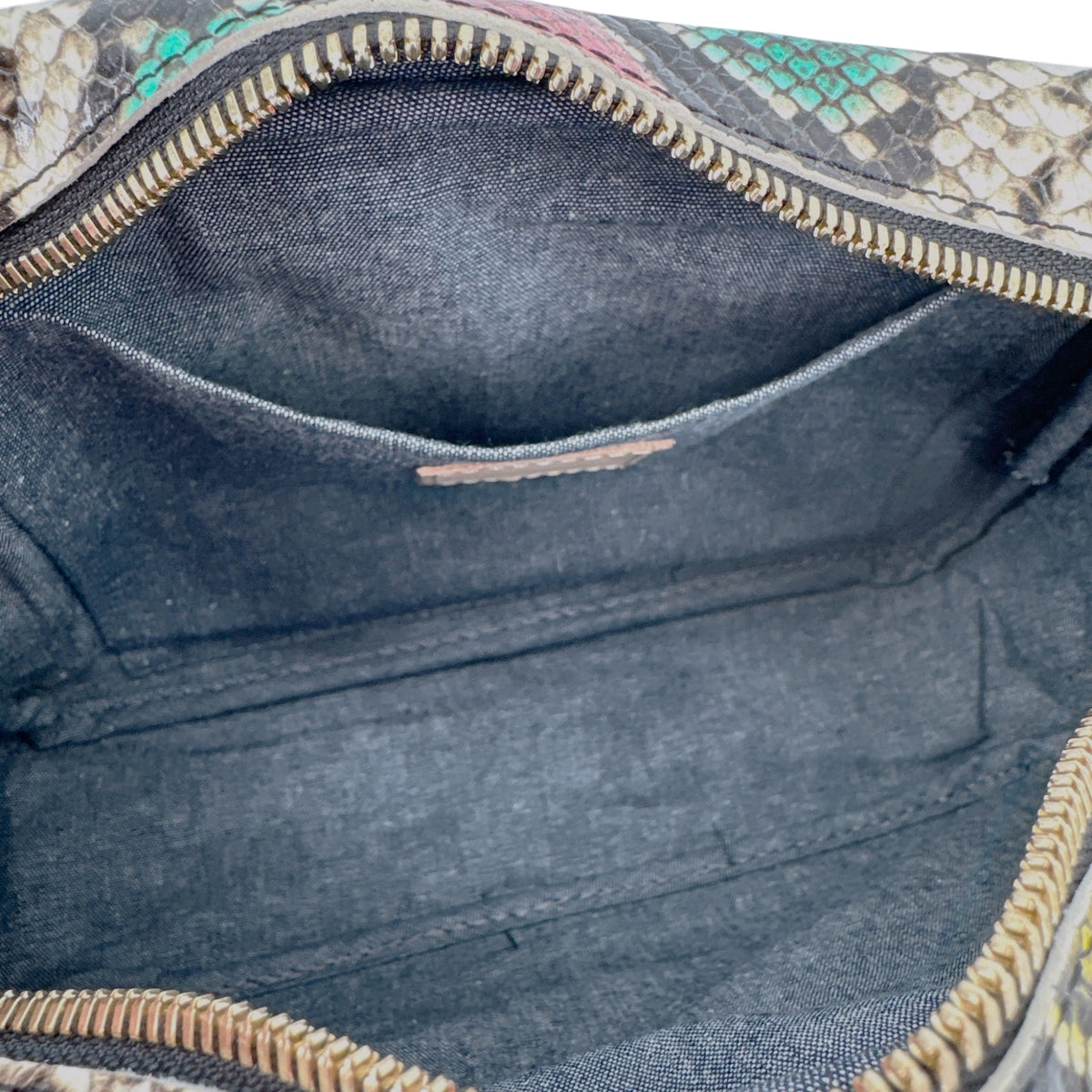 CLARE V. Marisol Bag Pastel Painted Snake with Chain Crossbody Strap