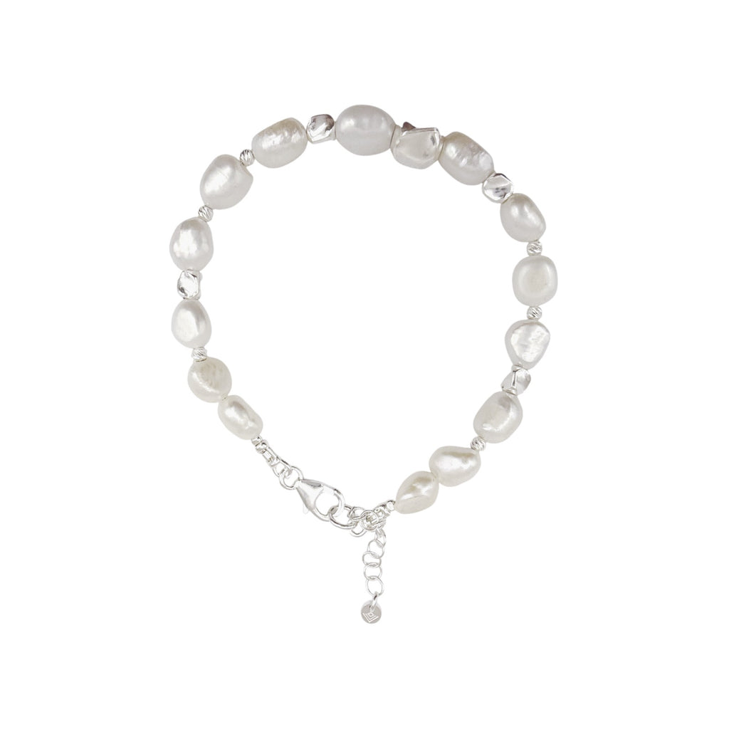 SILPADA Power Player Silver Freshwater Pearl Bracelet