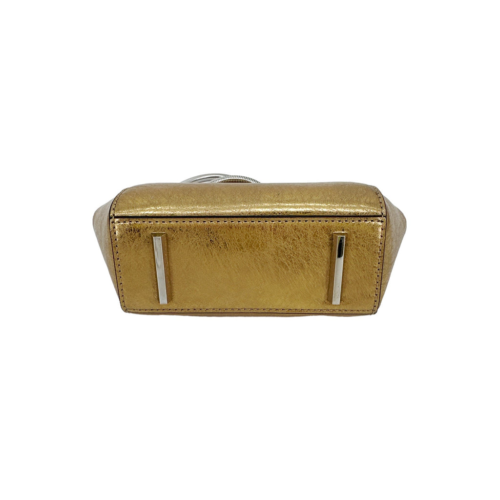 ALEXANDER WANG Chastity Makeup Pouch Clutch in Gold