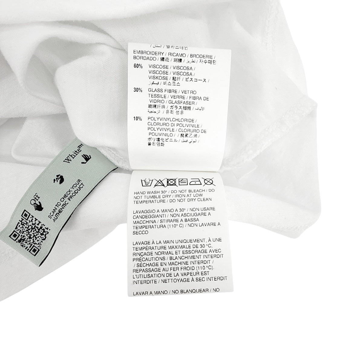 OFF-WHITE Embroidered Mini Floral Arrows Tee in White S