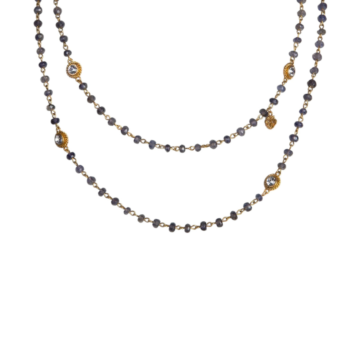 VSA Wrap 6mm Semi-Precious Lolite Beads