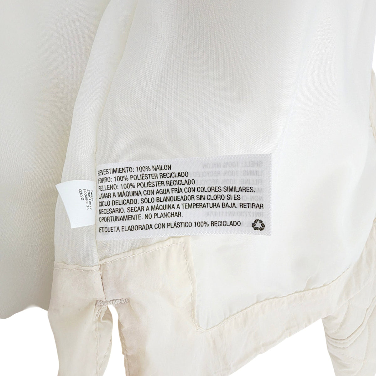A NEW DAY Water Resistant Quilted Bomber Jacket in Cream XS