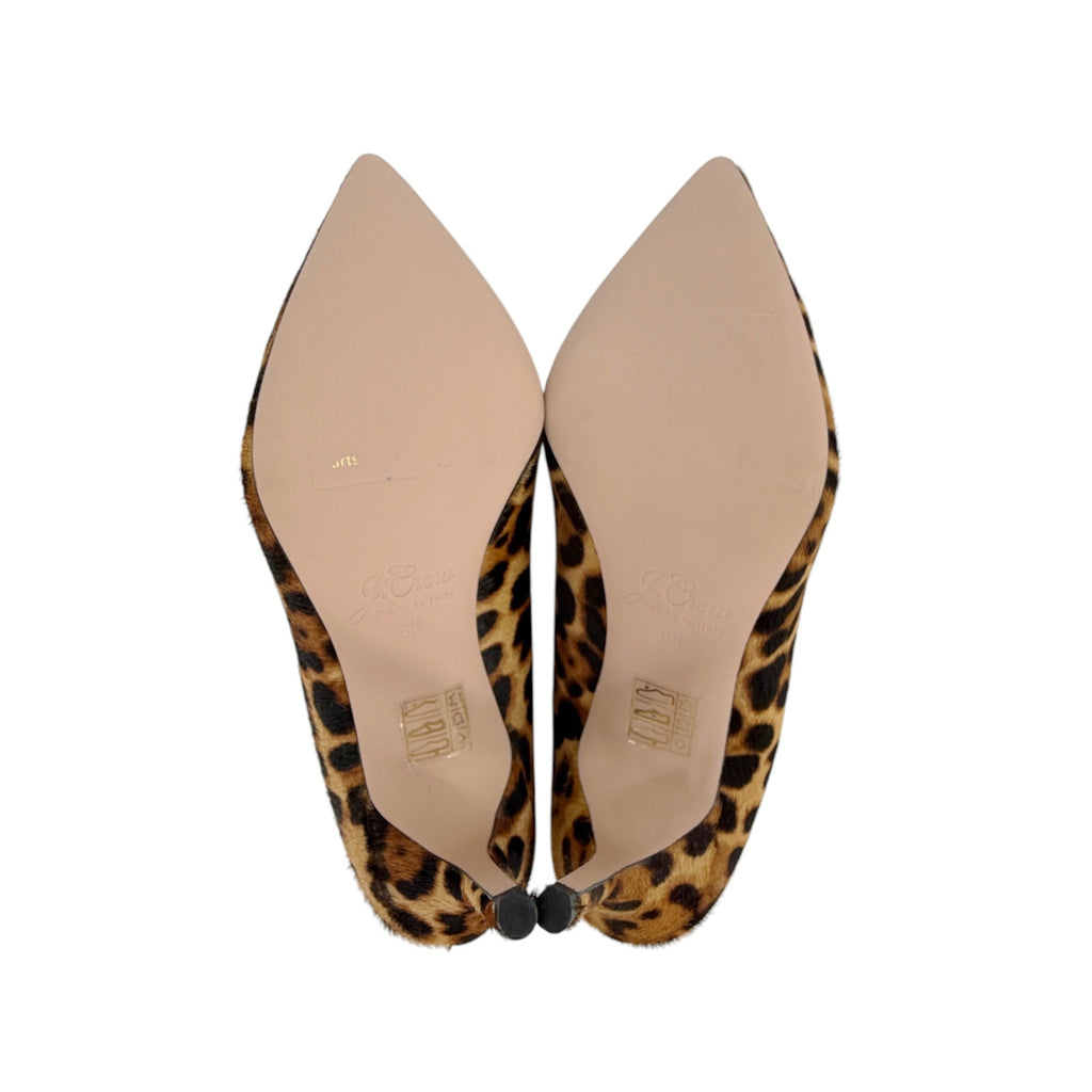 J.CREW Elsie Pumps in Leopard Calf Hair 6.5