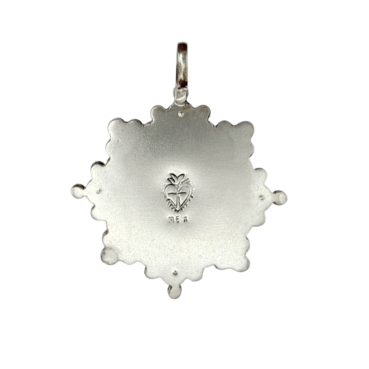 VIRGINS SAINTS & ANGELS VSA Cloister San Benito Medallion in Silver