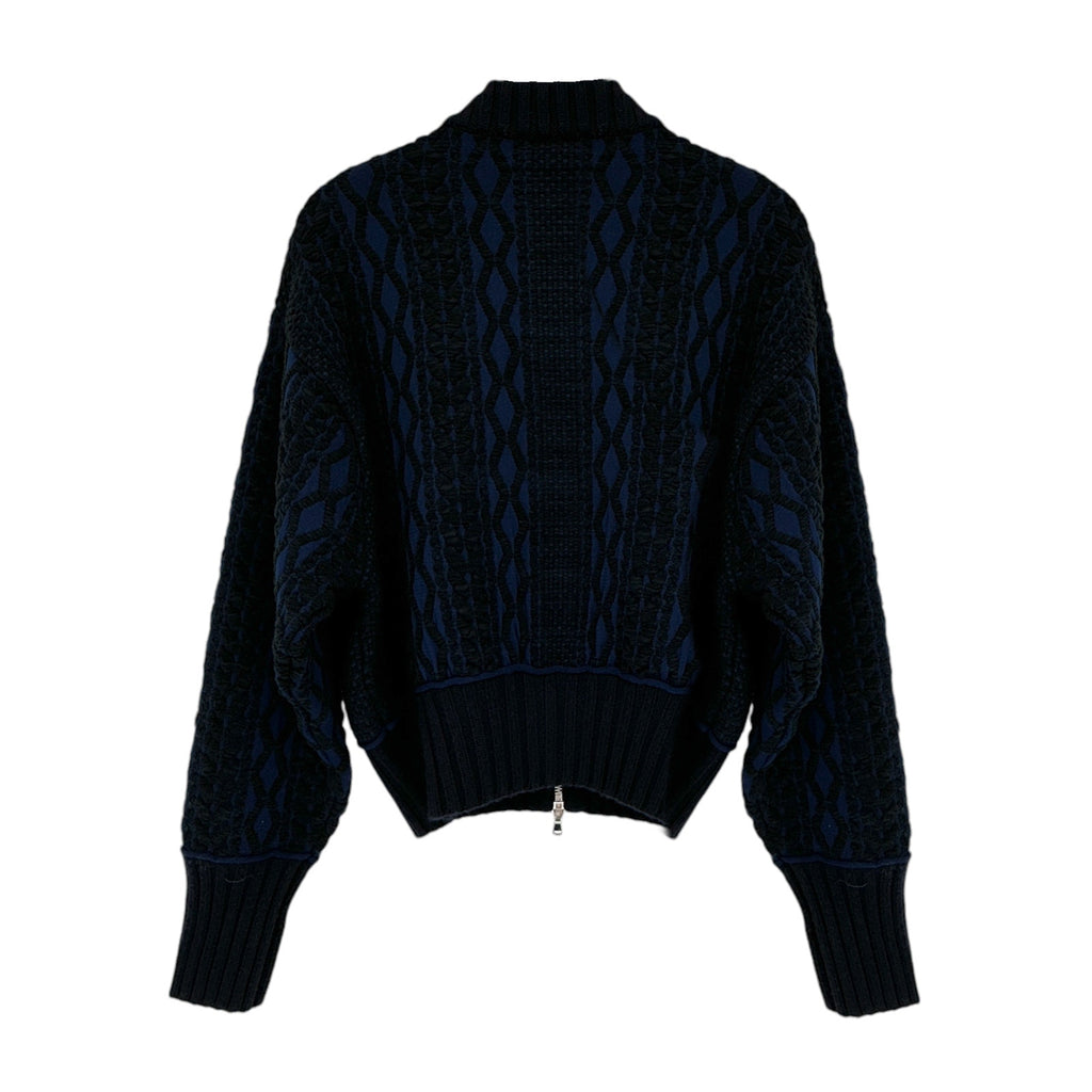 3.1 PHILLIP LIM Woven Mock Cable Bomber M