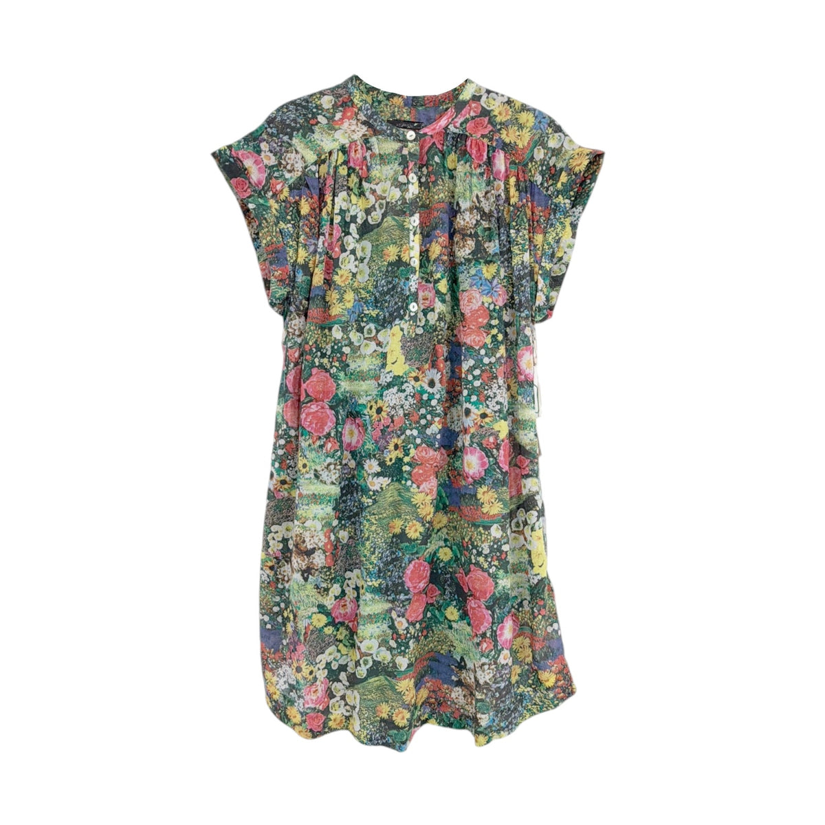 MOTHER The Slow Ride Shirt Dress in Pretty as a Picture S