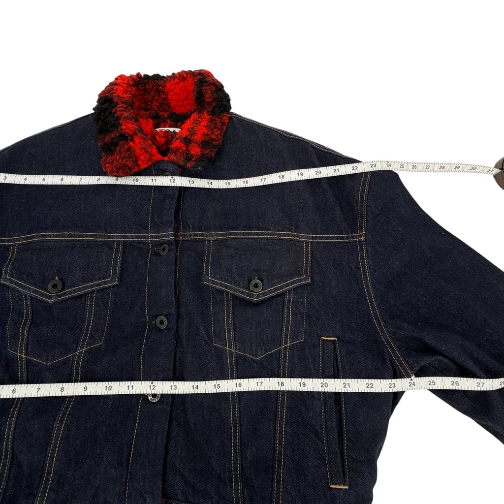 ASKK NY Nova Lined Jacket in Indigo Plaid 0|XS