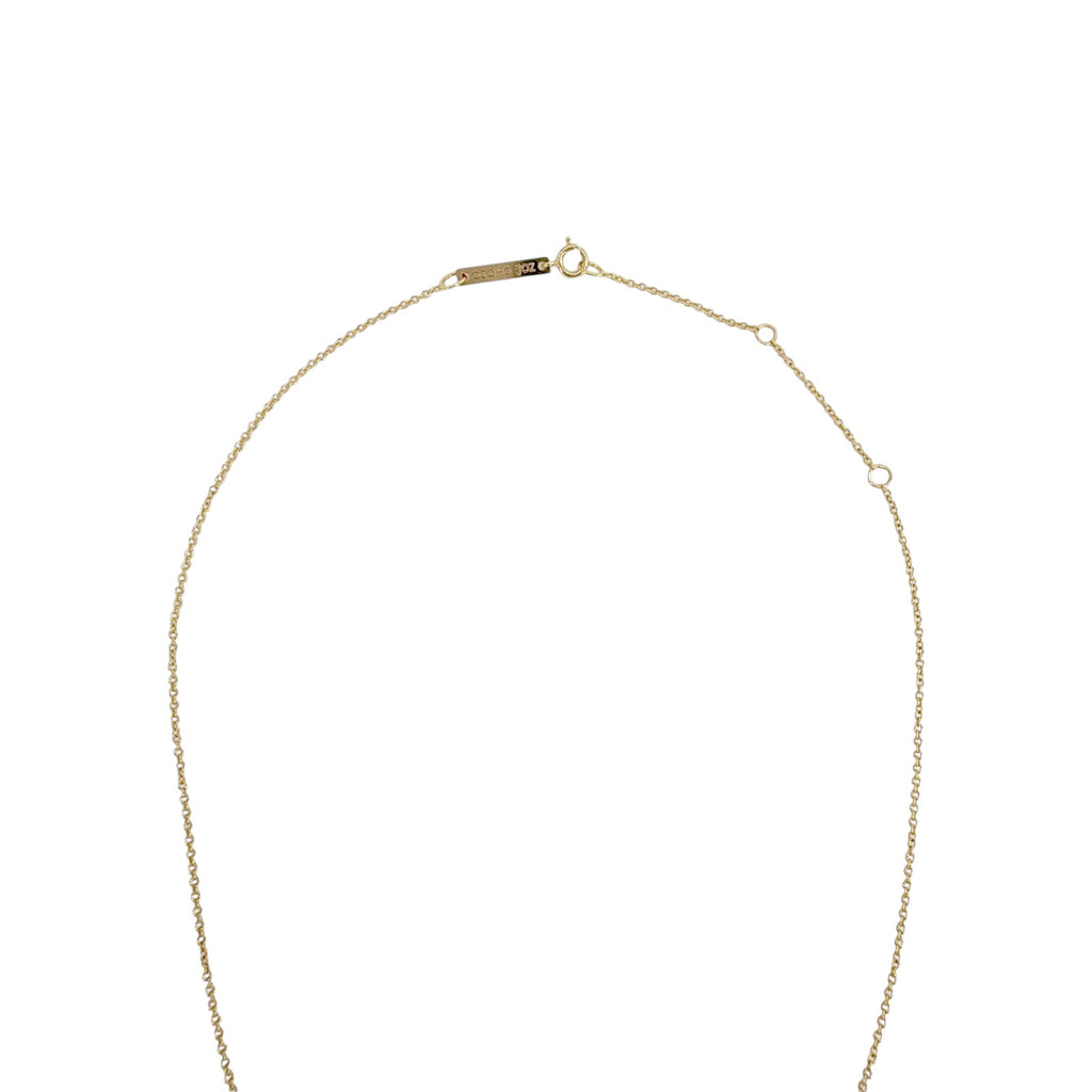 ZOE CHICCO 14K Gold Black Diamond Bezel Necklace