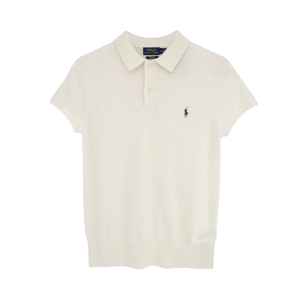 POLO RALPH LAUREN Cashmere Polo Shirt in Chic Cream in M