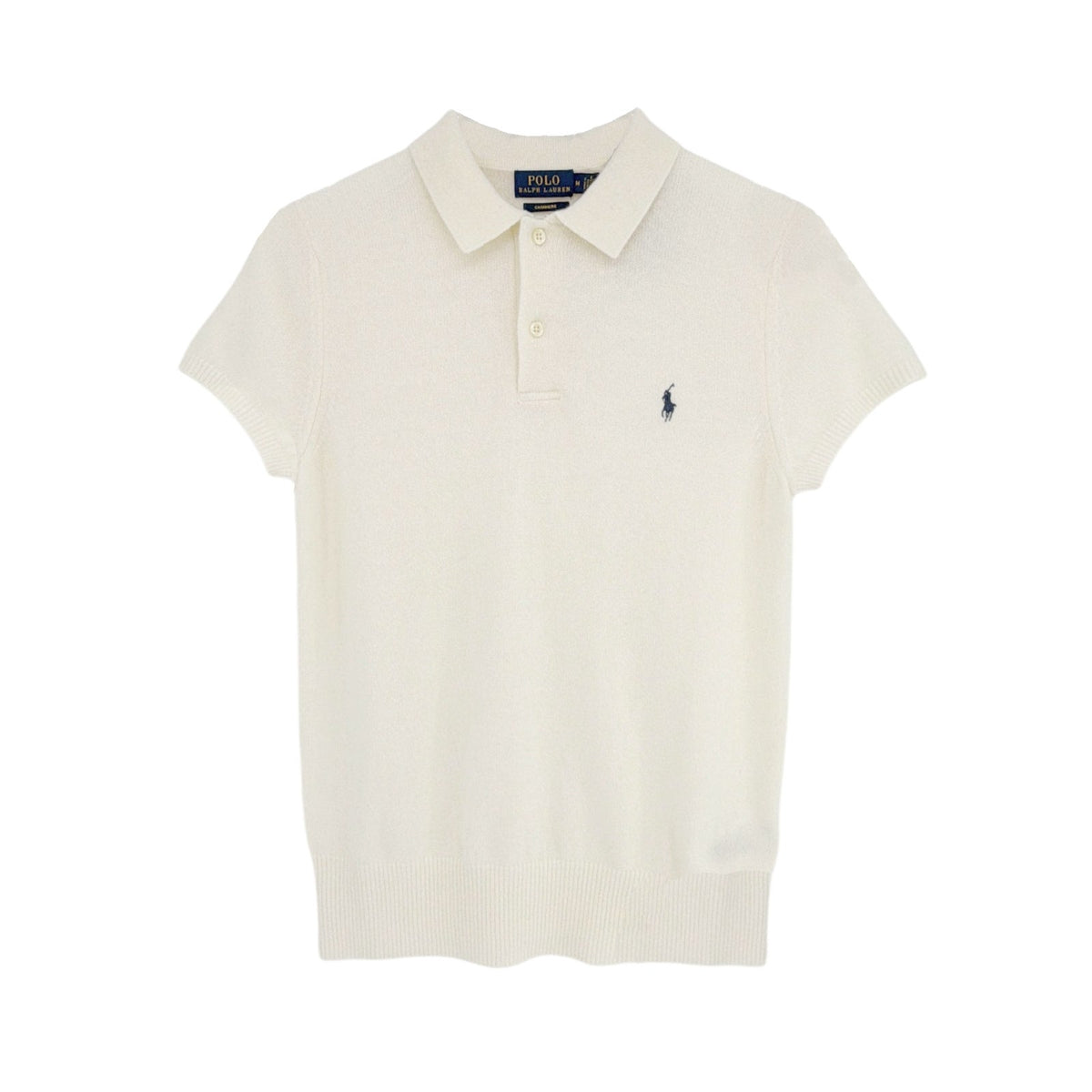 POLO RALPH LAUREN Cashmere Polo Shirt in Chic Cream in M