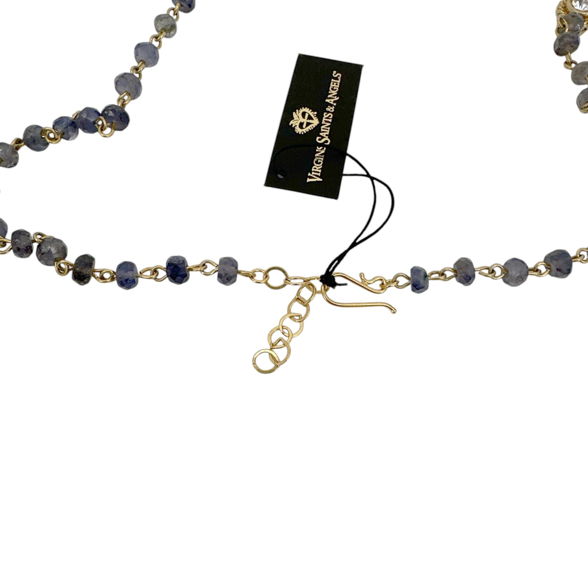 VSA Wrap 6mm Semi-Precious Lolite Beads