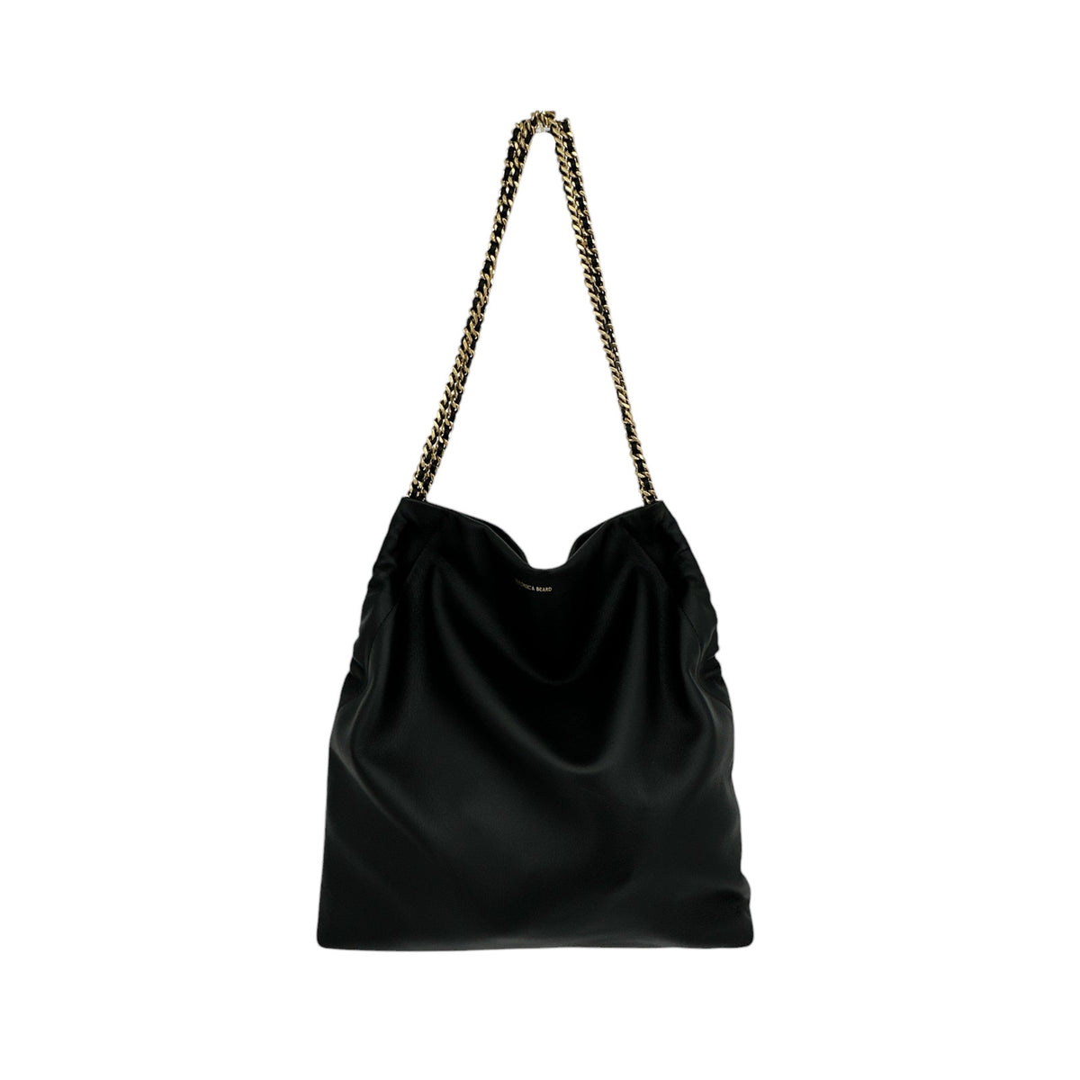 VERONICA BEARD Leather Slouch Bag in Black