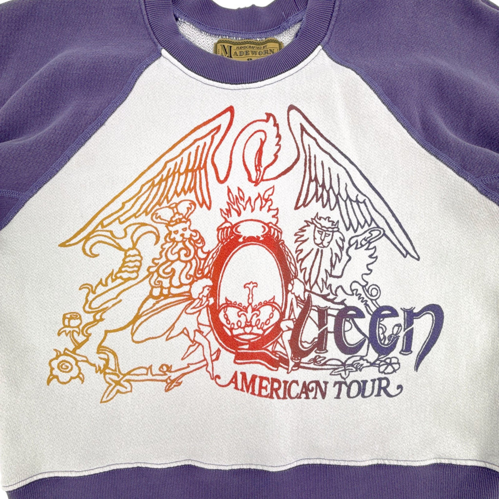 MADEWORN Queen American Tour Short Sleeve Sweatshirt S