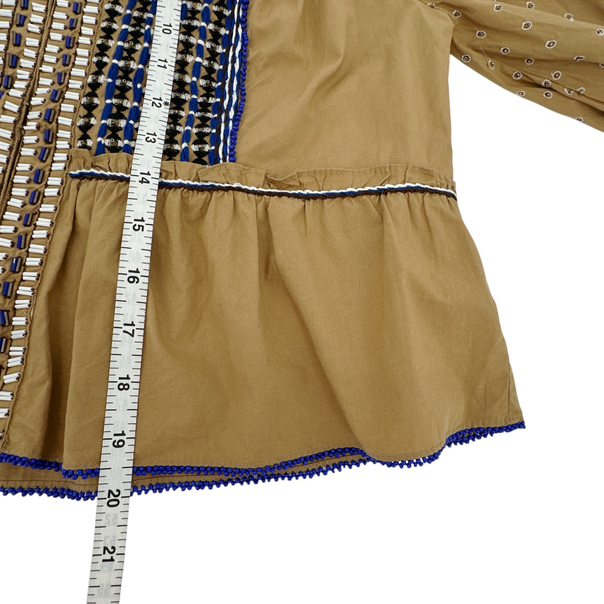 VERONICA BEARD Mckenzie Embellished Jacket in Camel S