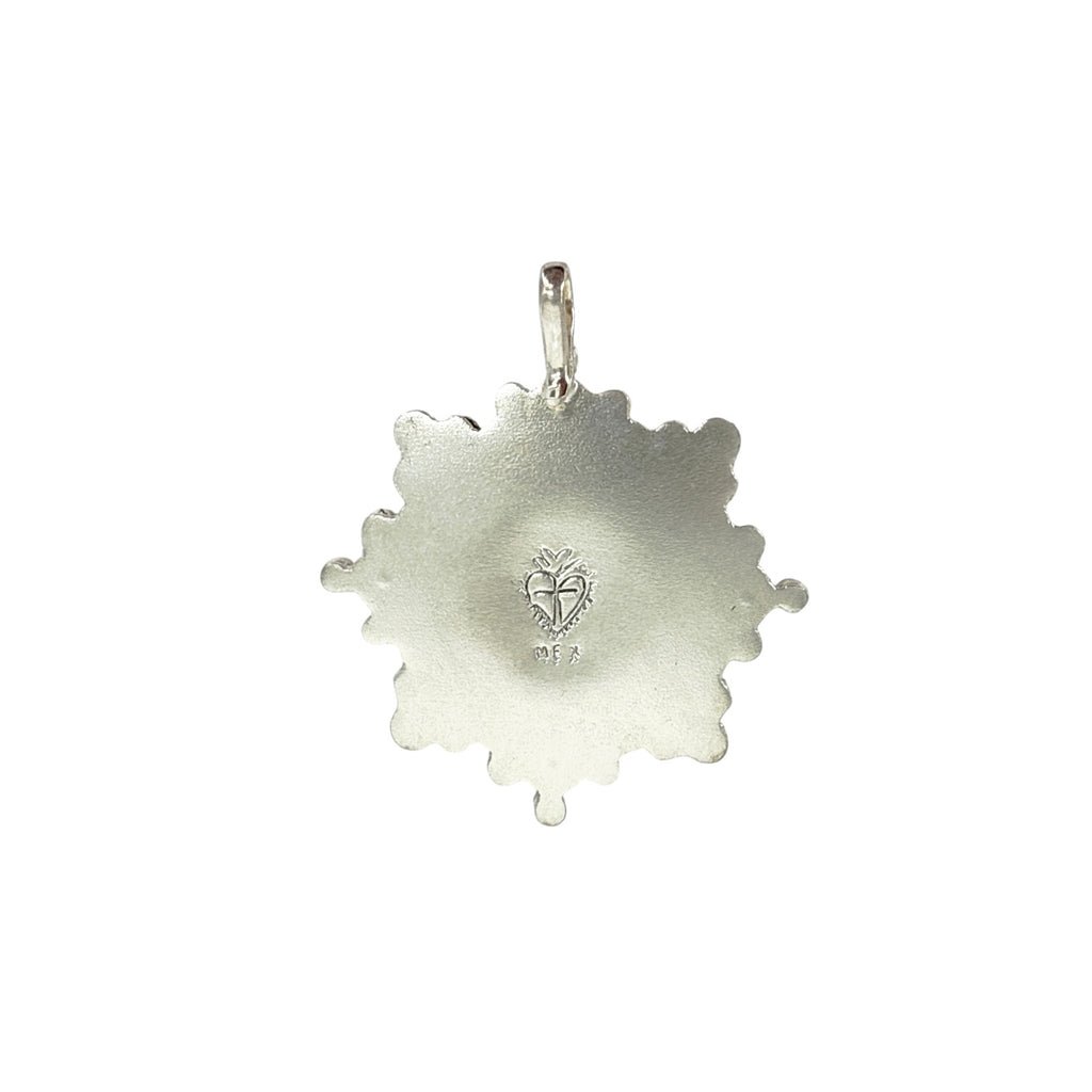 VSA Cloister Sacred Heart Medallion Silver