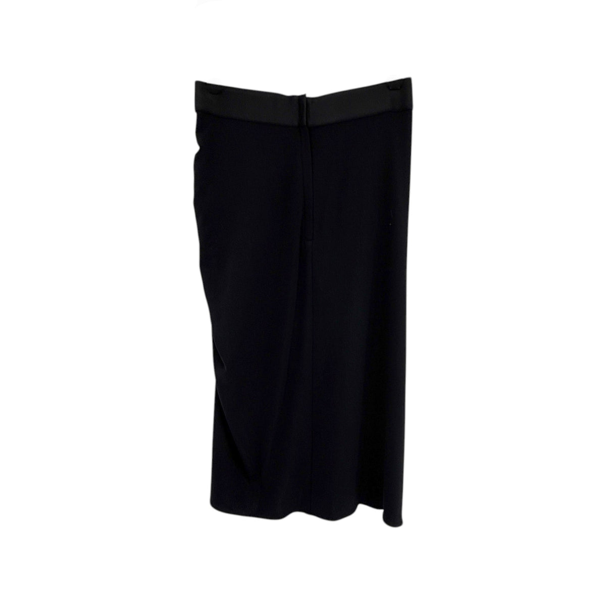 DOLCE & GABBANA Logo Waist Asymmetrical Jersey Skirt in Black IT44|M