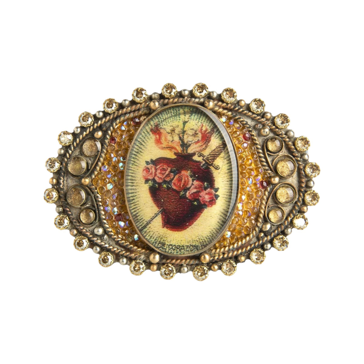 VSA Goddess Image Buckle Sacred Heart