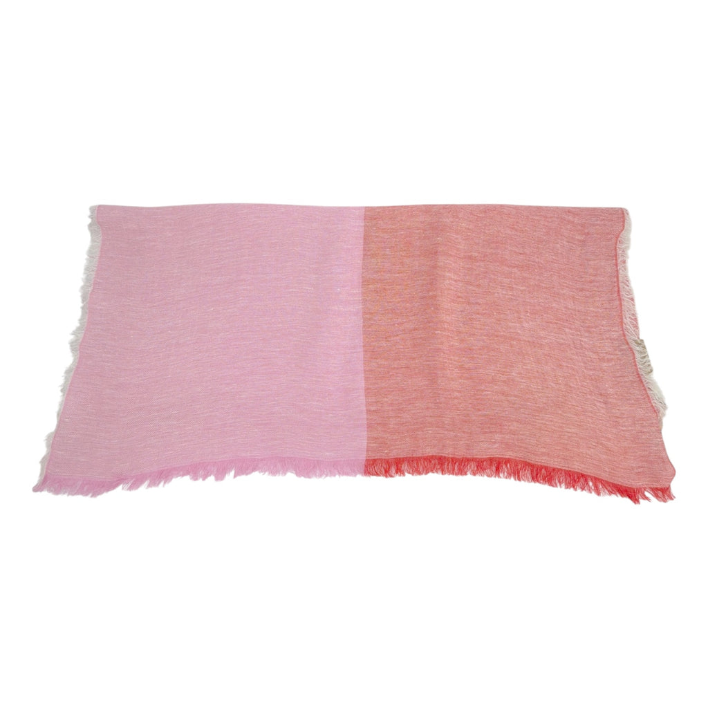 FAHERTY Colorblock Oblong Scarf in Fuchsia