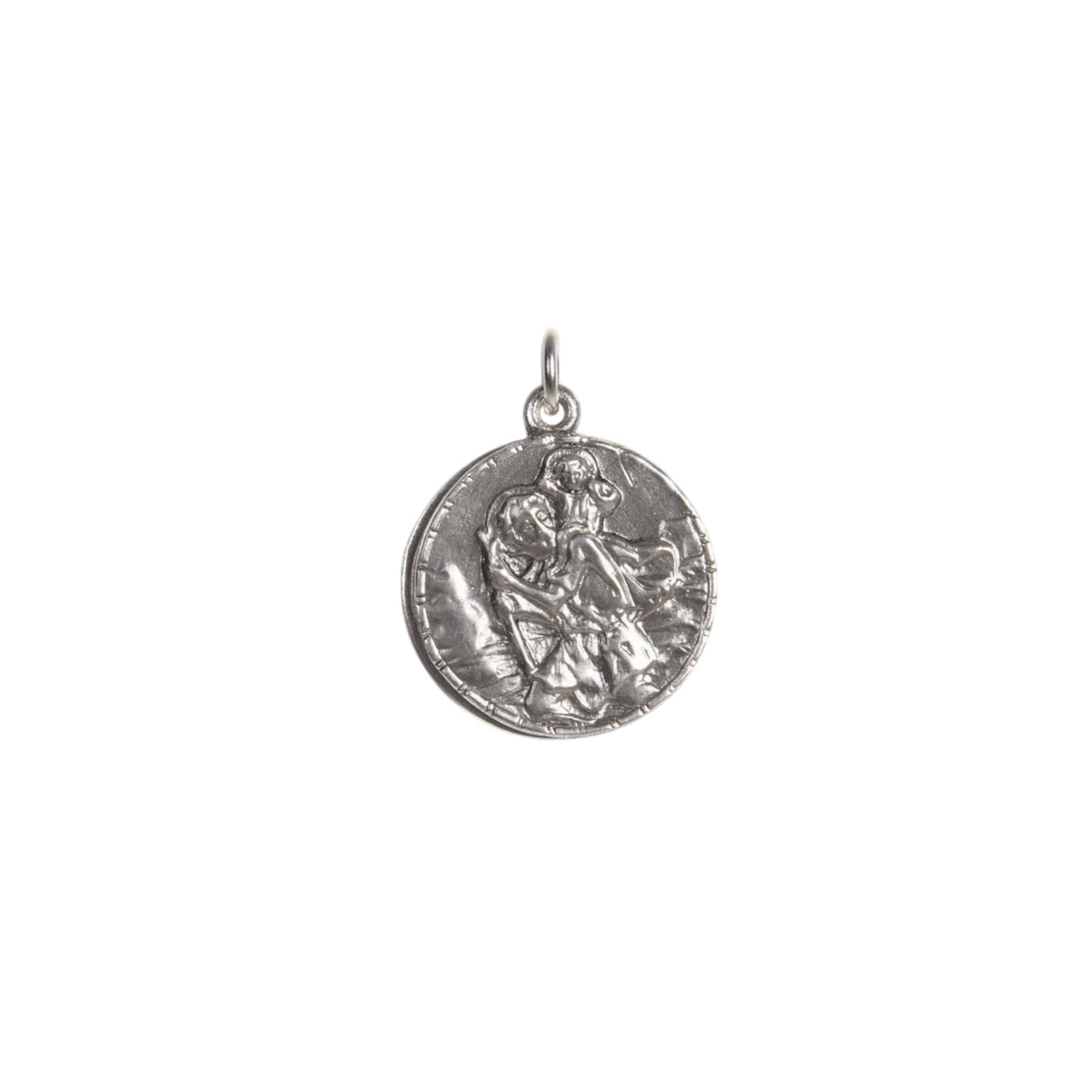 VSA Saint Christopher Locket in Silver