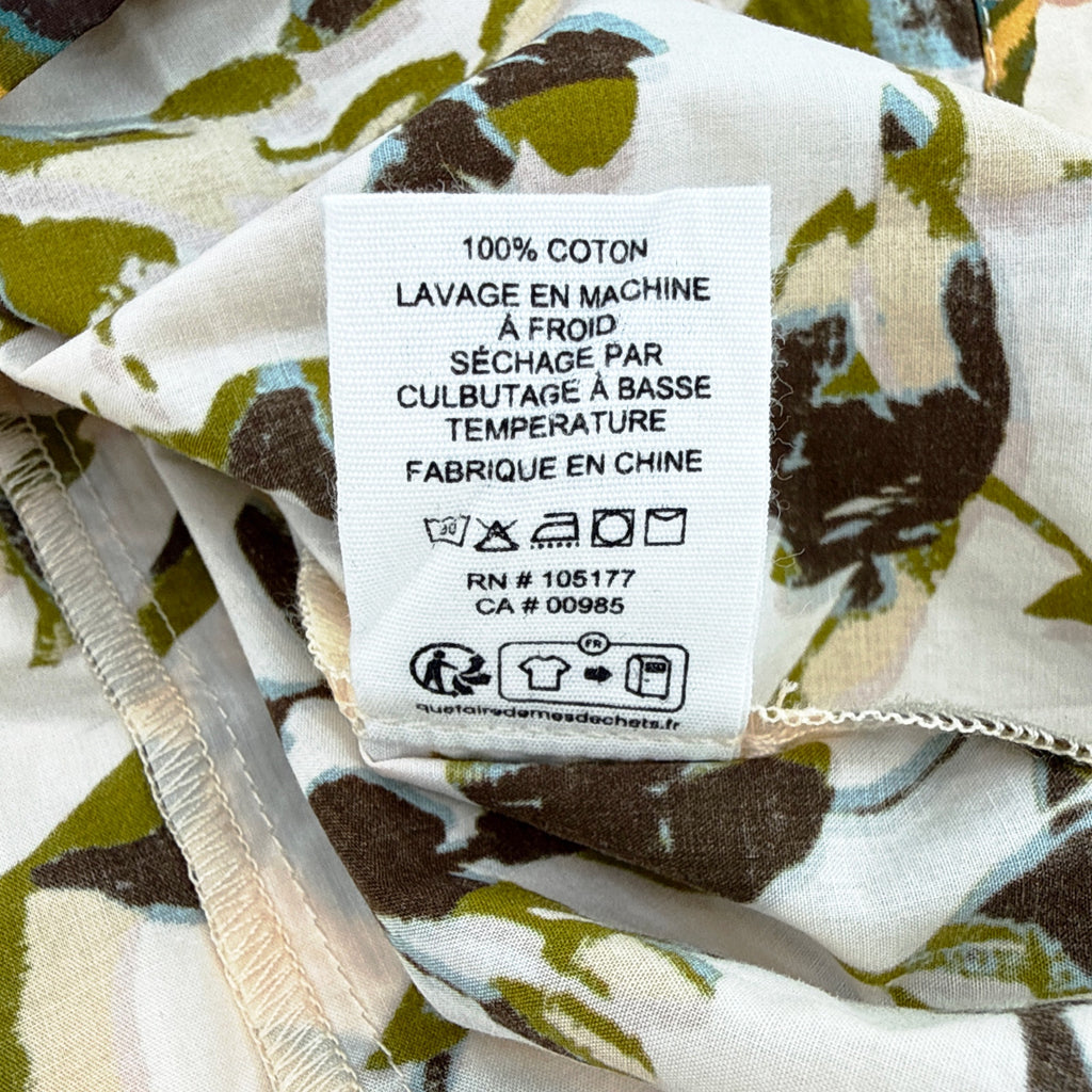 ULLA JOHNSON Loli Short Sleeve Blouse in Lucent 2|S