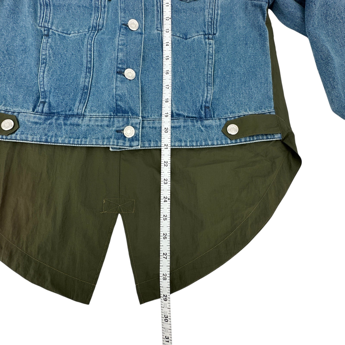 VERONICA BEARD Shani Waterfall Denim Twill Combo Jacket M