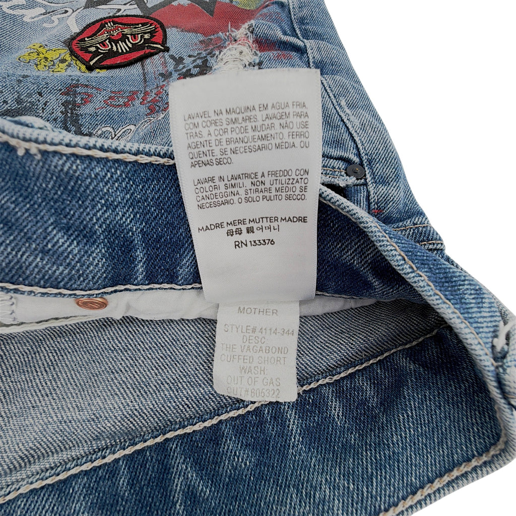 MOTHER The Vagabond Cuffed Shorts in Out of Gas 25