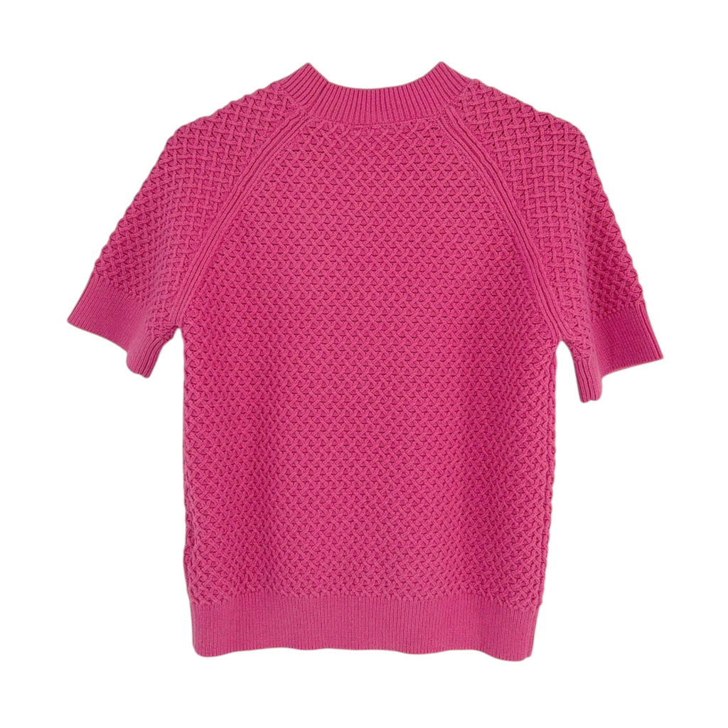 VARLEY Lucy Knit Top in Ibis Rose S