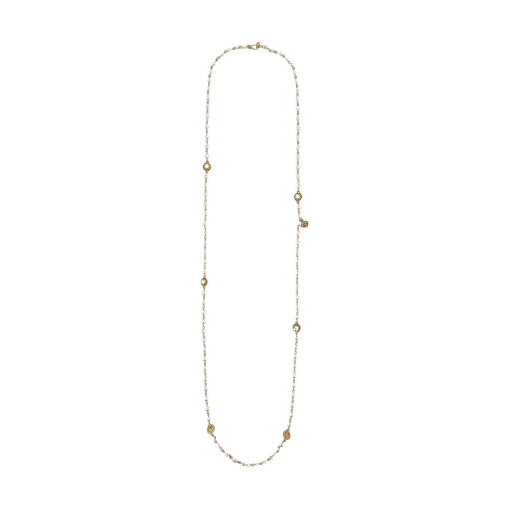 VSA Wrap 6mm Pearl Cream & Gold