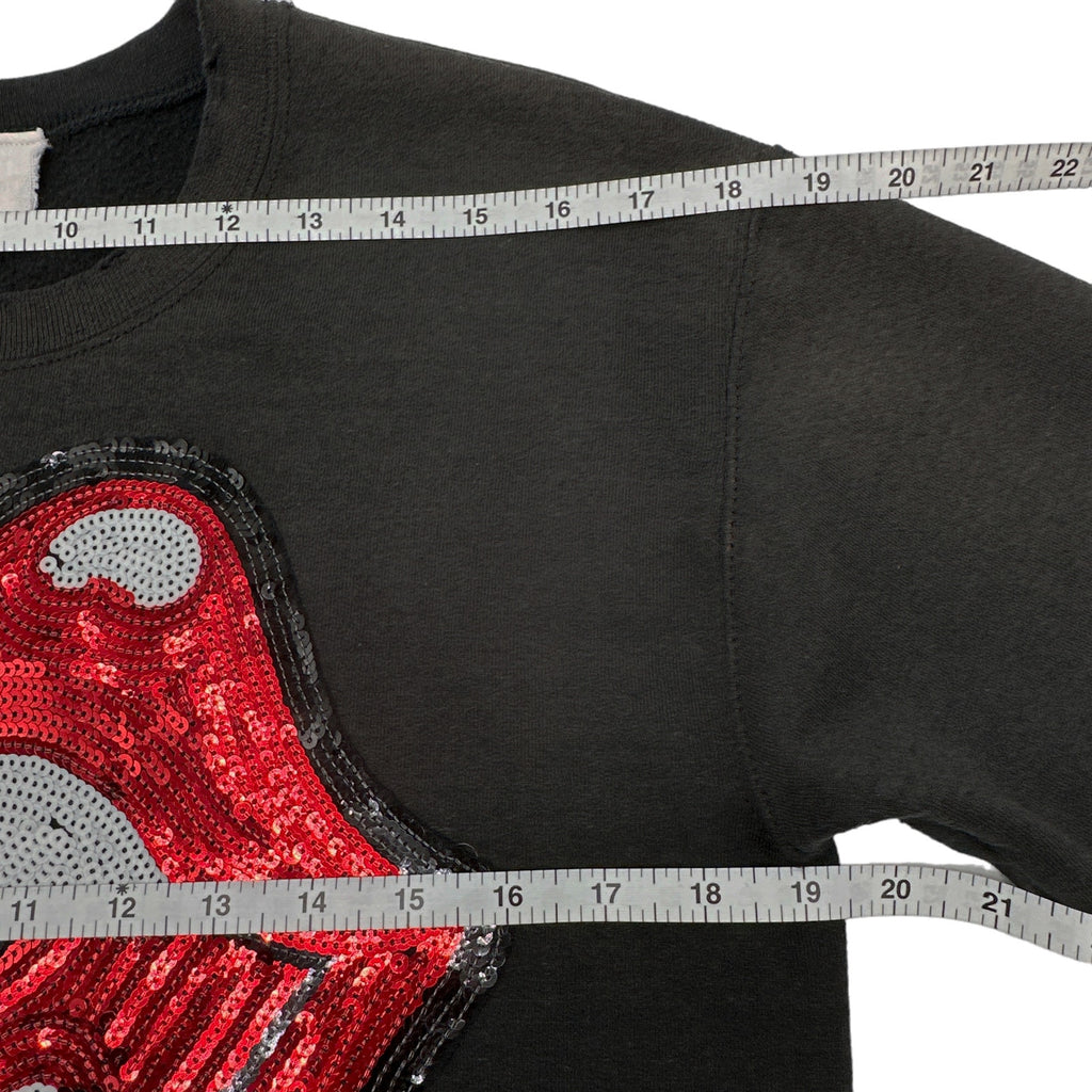 MADEWORN Rolling Stones Sequin Sweatshirt Size XS