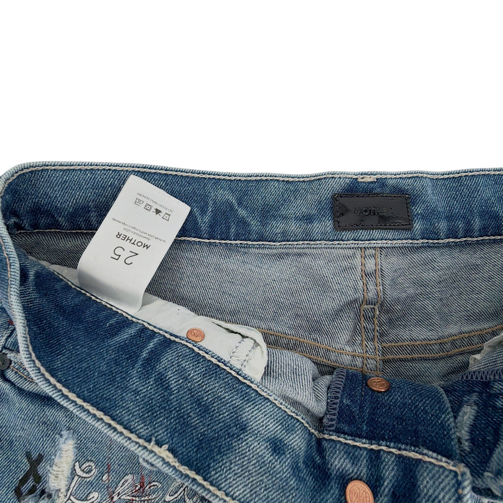 MOTHER The Vagabond Cuffed Shorts in Out of Gas 25