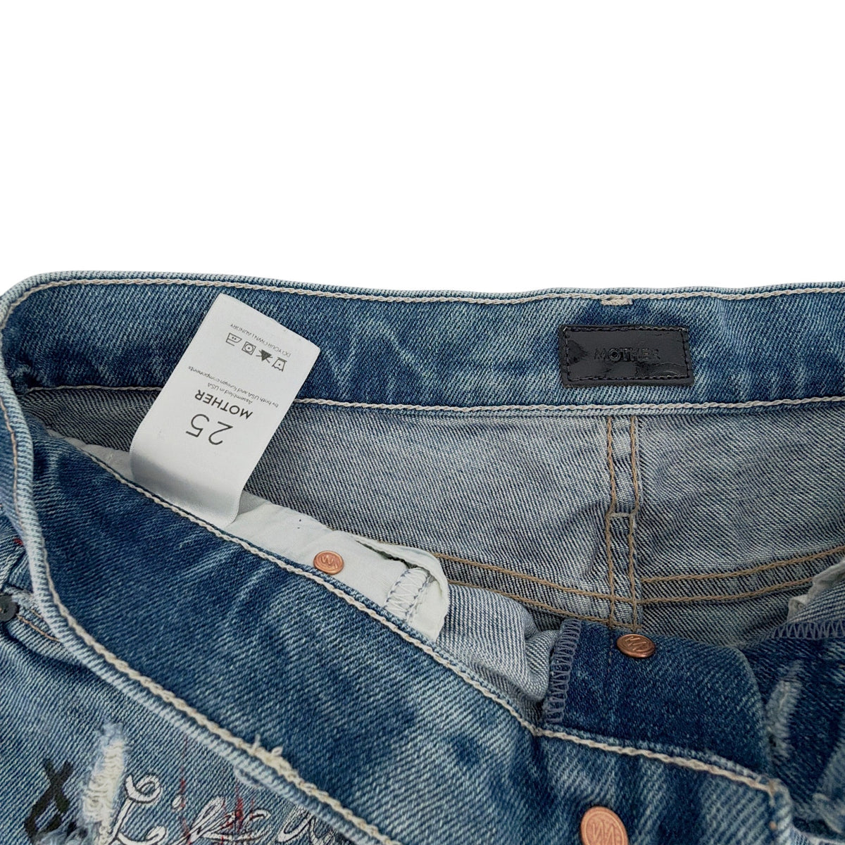 MOTHER The Vagabond Cuffed Shorts in Out of Gas 25