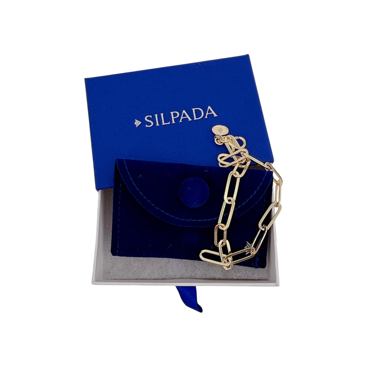 SILPADA Golden Oval Bracelet in 14K Gold Plated