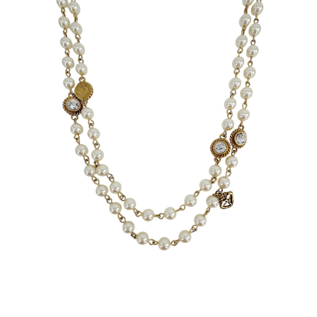 VSA Wrap 6mm Pearl Cream & Gold