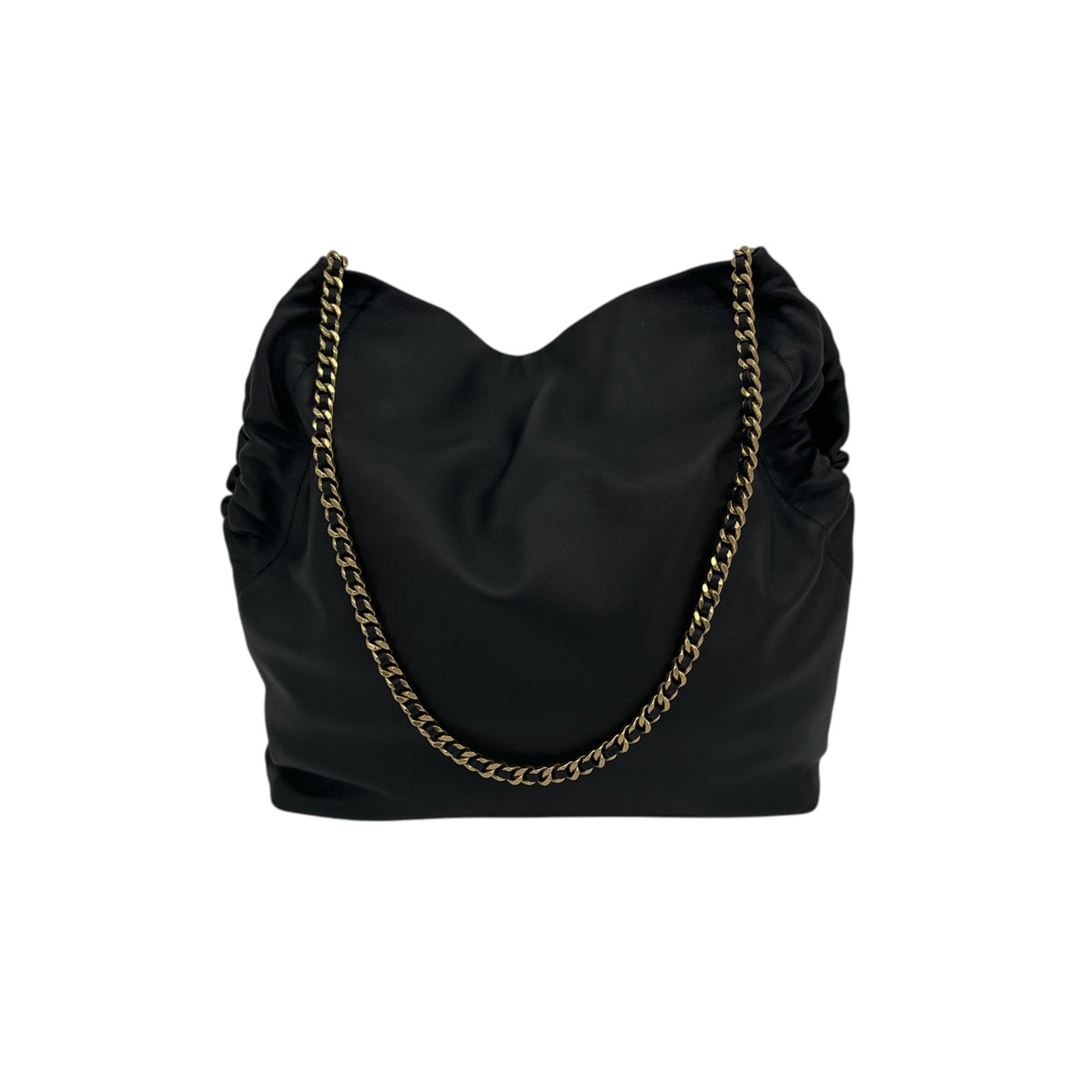 VERONICA BEARD Leather Slouch Bag in Black