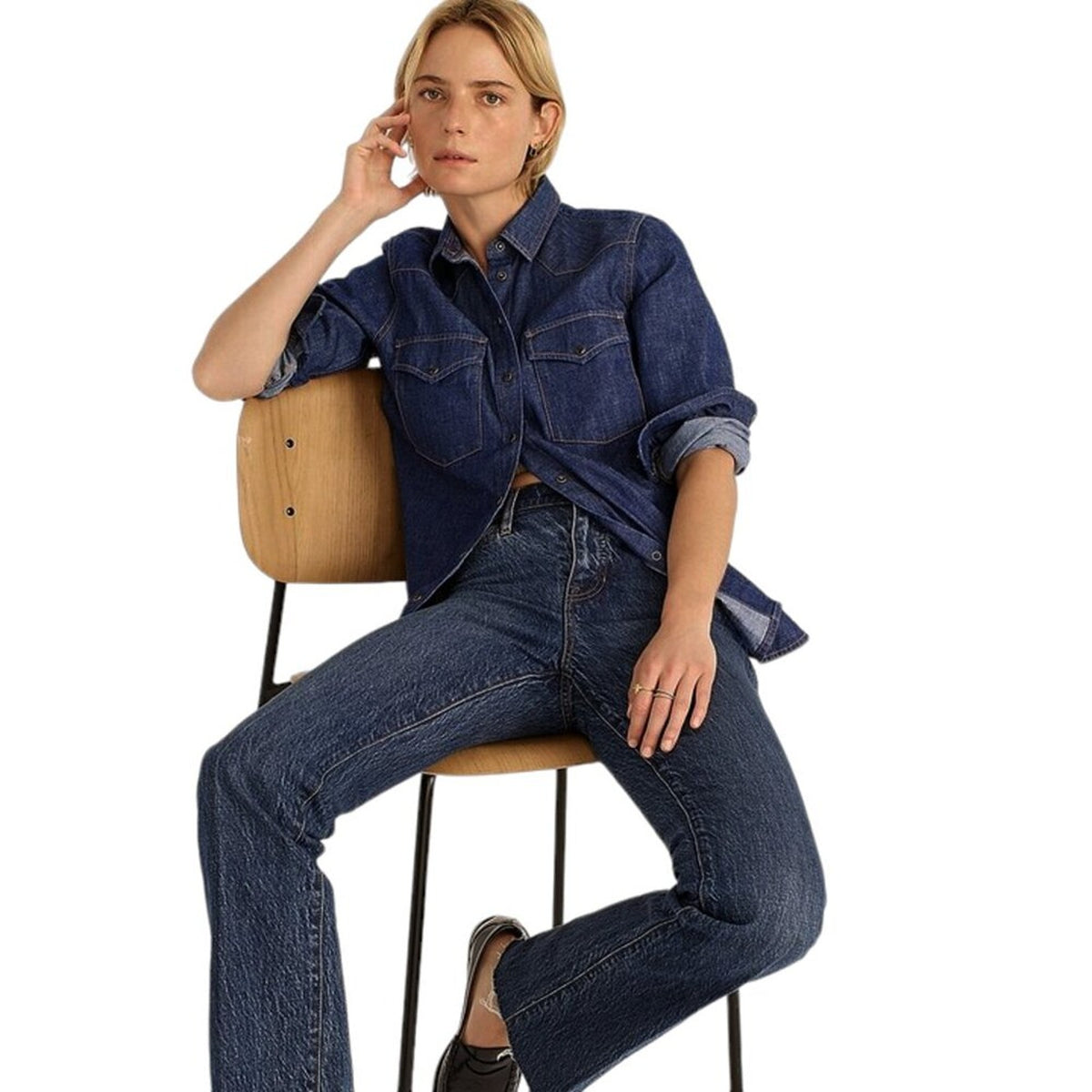 J.Crew Classic Fit Western Shirt 4