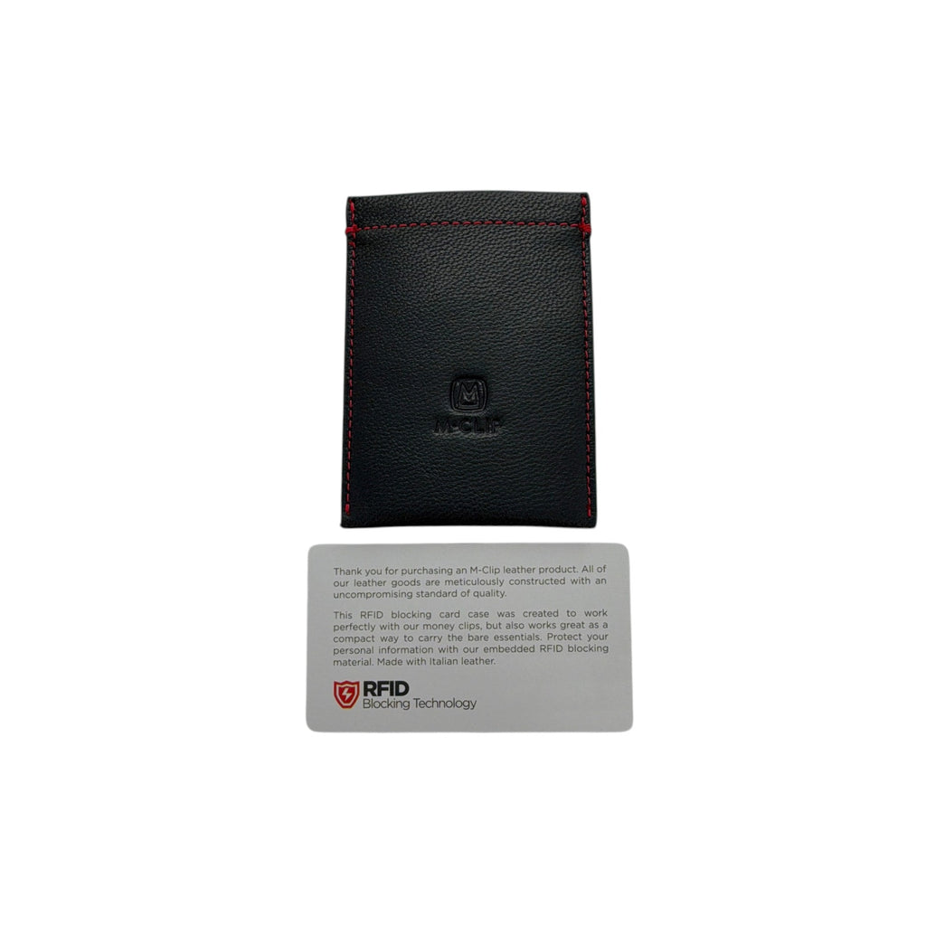 M-CLIP Leather RFID Case Vertical in Black