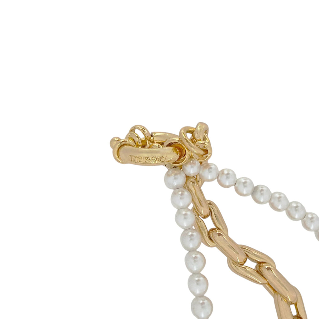 TIMELESS PEARLY Half and Half Necklace