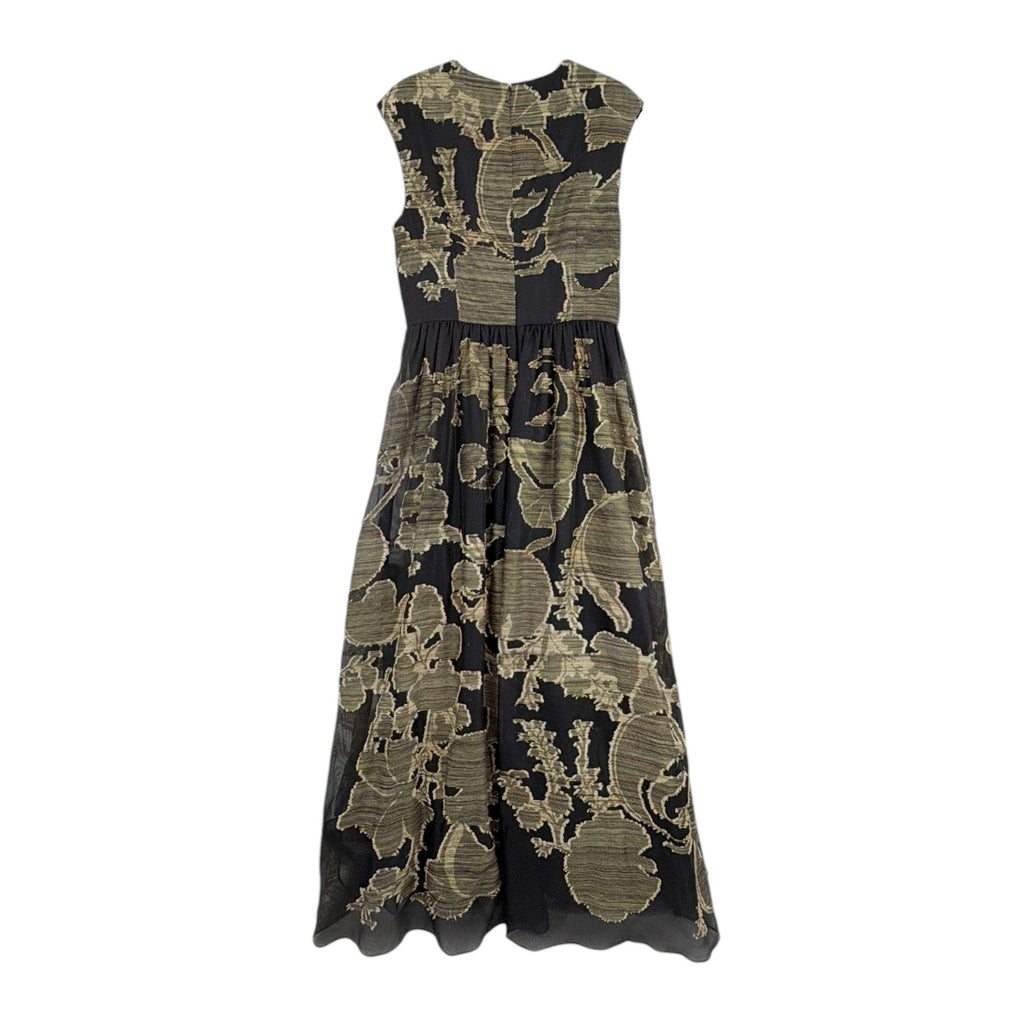 LAFAYETTE 148 New York Jacquard Silk Evening Gown in Black 4|S