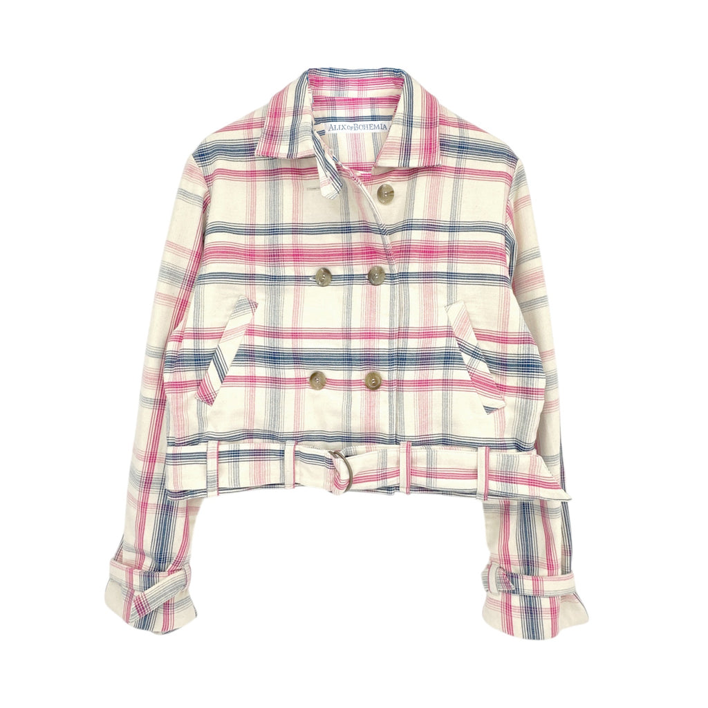ALIX of BOHEMIA Domino Woven Plaid Jacket M