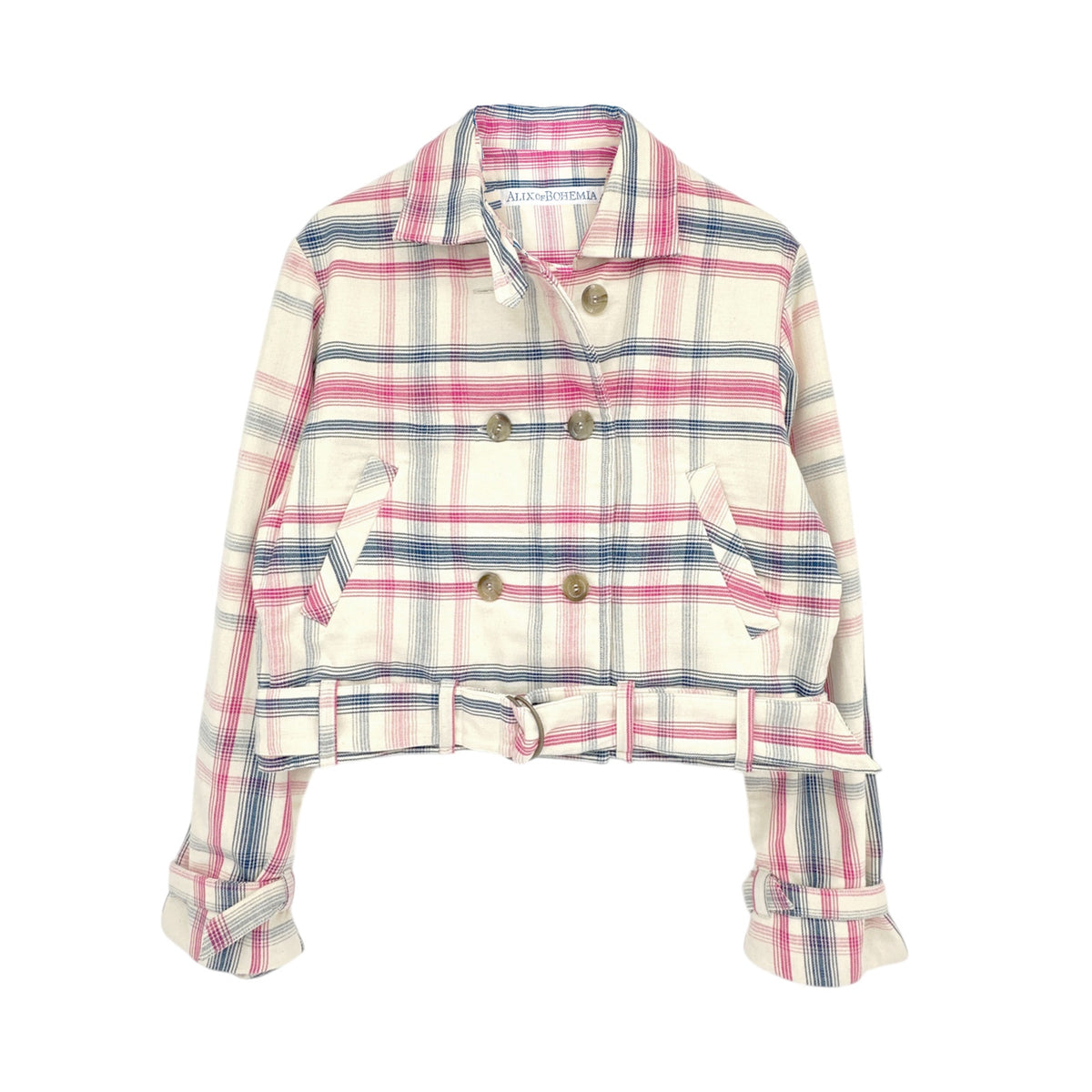 ALIX of BOHEMIA Domino Woven Plaid Jacket M