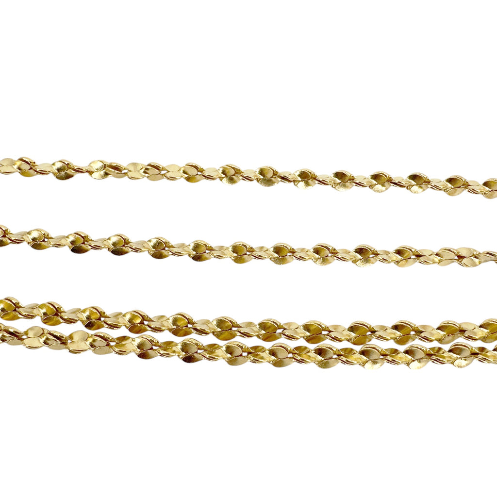 VSA Love Chain Necklace in Gold