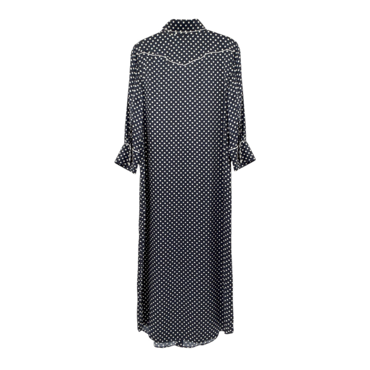R13 Cowboy Dress in Silk Navy Star S
